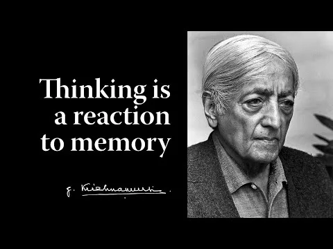 Thinking is a reaction to memory