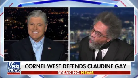 Cornel West and Sean Hannity in HEATED Debate on the Ousting of Harvard President