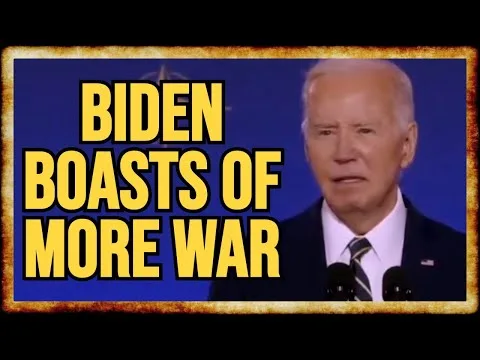 Biden SABER-RATTLES at NATO Summit Approves F-16s for Ukraine