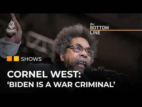 US presidential candidate Cornel West: Biden is a war criminal