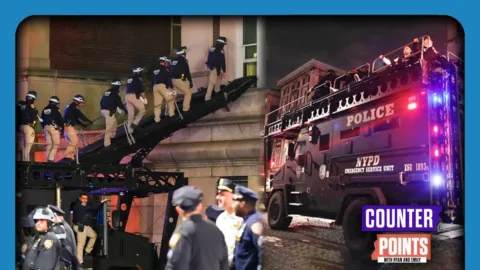 COLUMBIA, UCLA CRACKDOWN: NYPD BUSTS Into Occupied Hall, Arrests Hundreds - YouTube