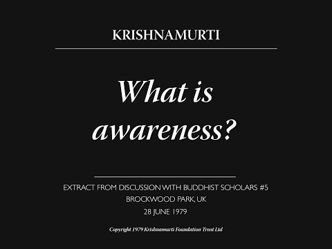 What is awareness?